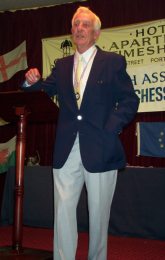 Dennis Hemsley at the prize-giving